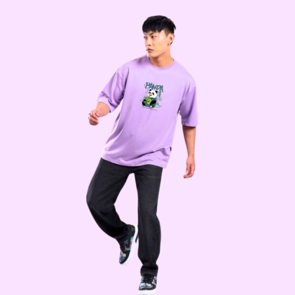 Panda Oversize Biowash T-shirt - Image 4