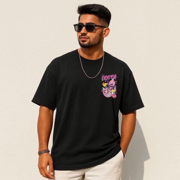 Bold Print Oversized Tee by Cozziti – Japanese Streetwear Flair - Image 2